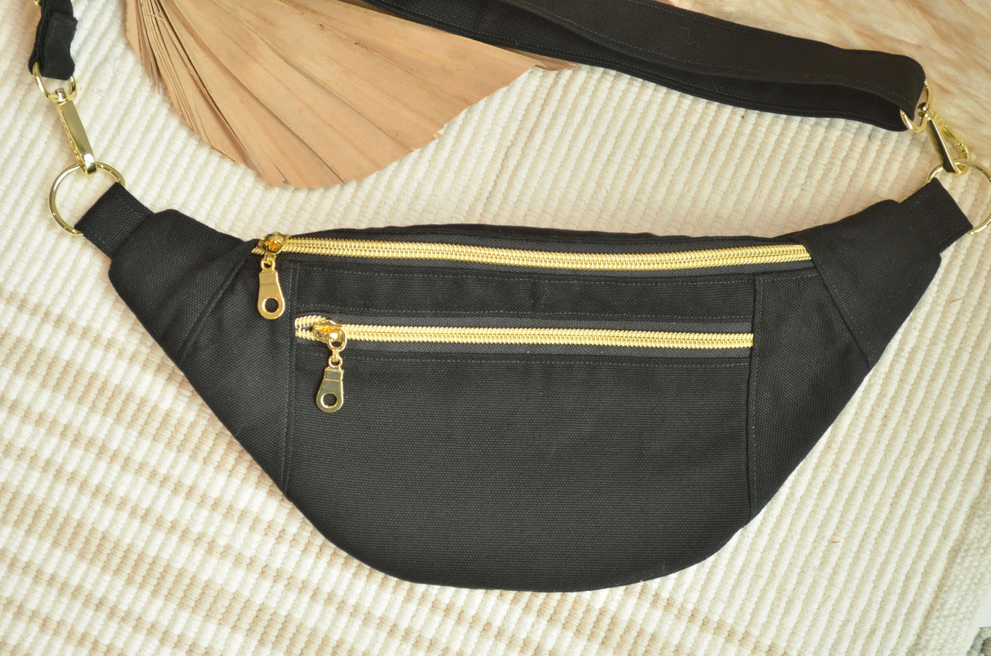 Large Fanny Pack: Black