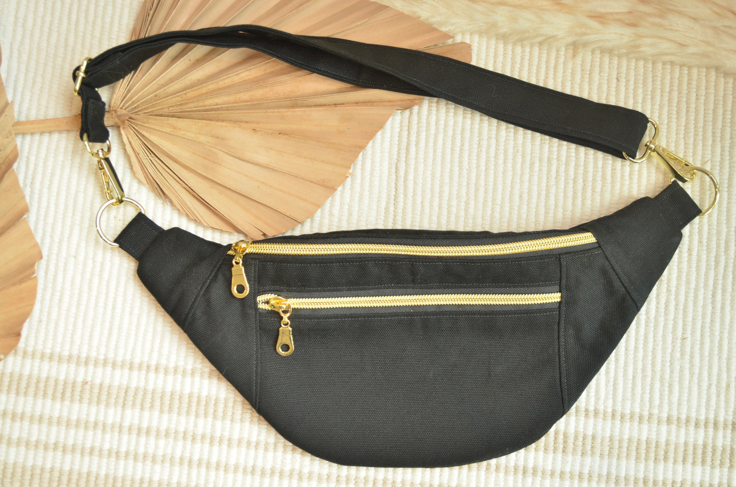 Large Fanny Pack: Black