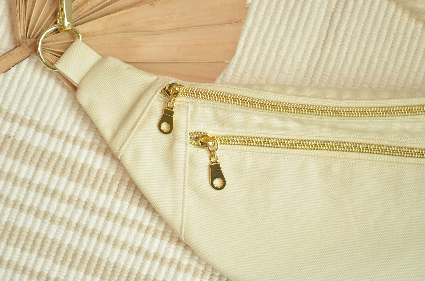 Large Fanny Pack: Ivory