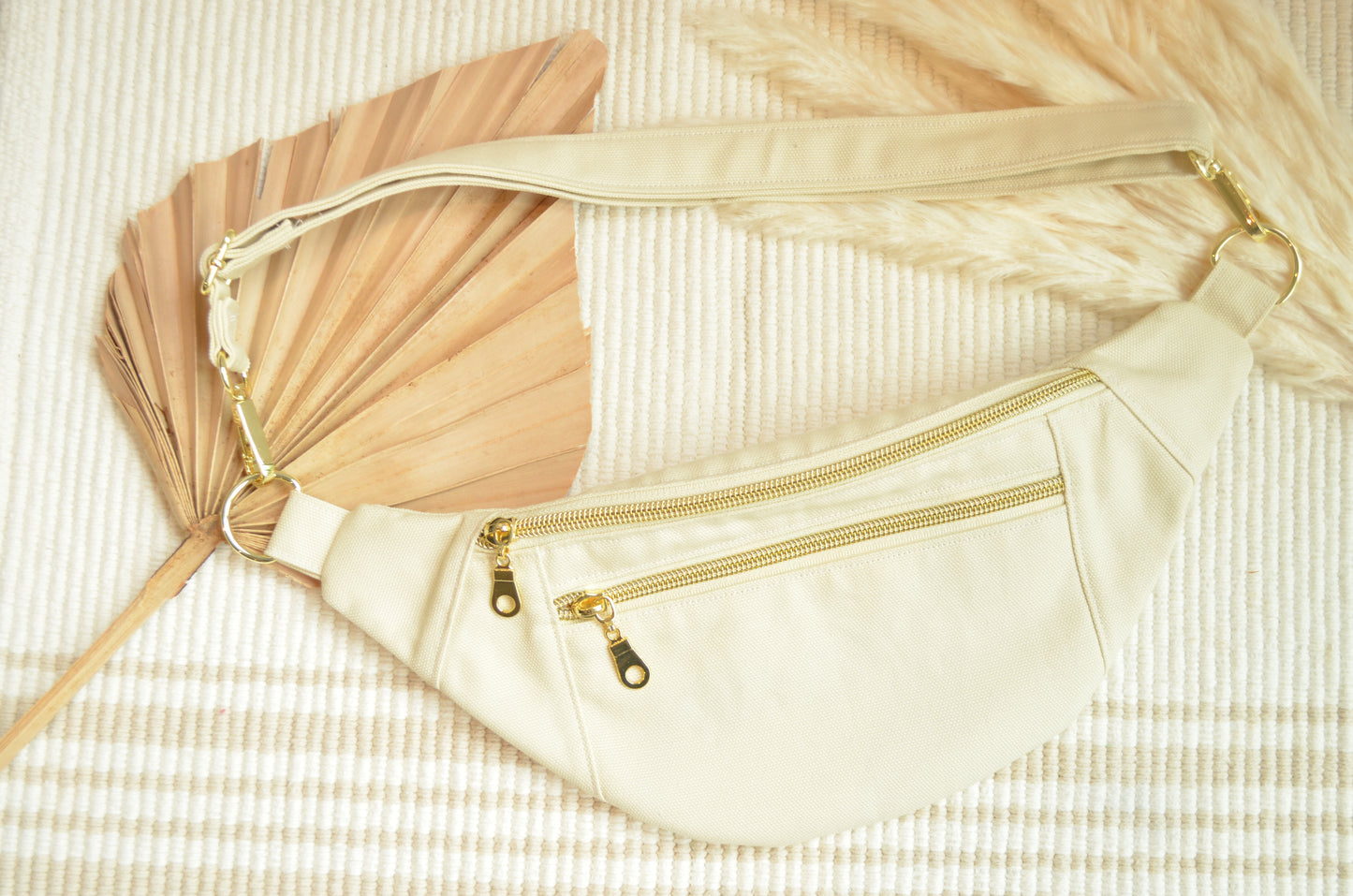 Large Fanny Pack: Ivory